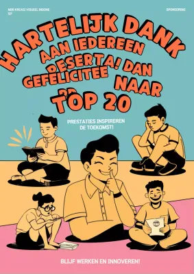 Oranje Retro Waardering Aankondiging