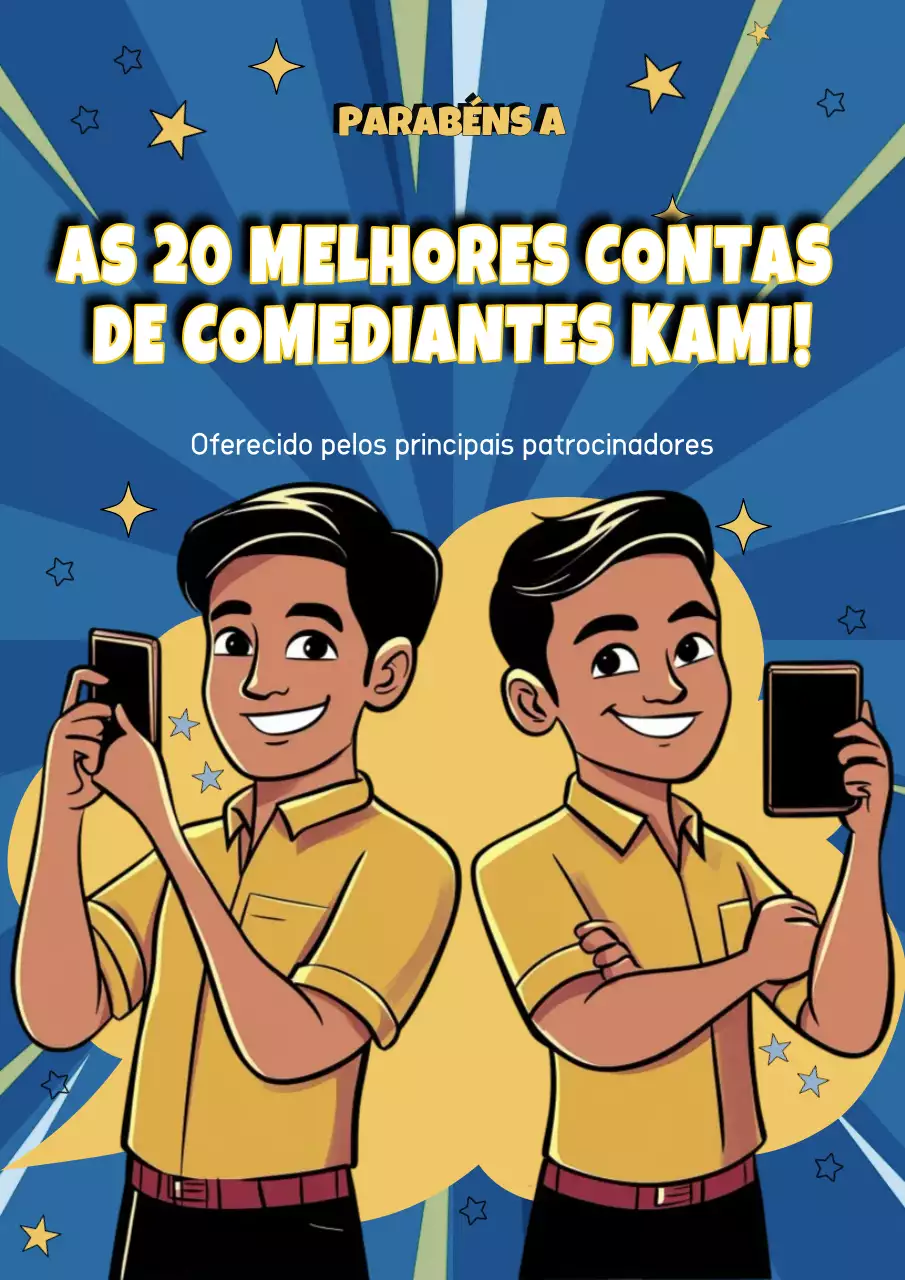 Anúncio do concurso de banda desenhada azul