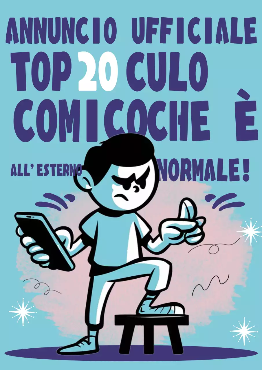 Annuncio del concorso Blue Comic