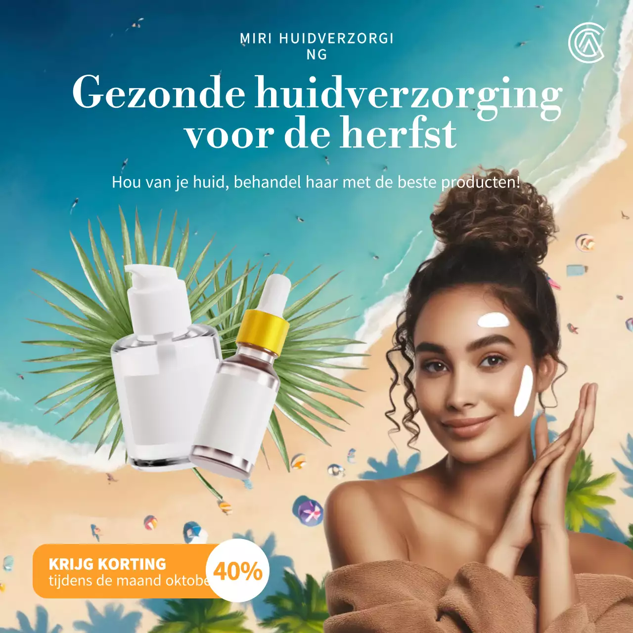 Blue Modern Huidverzorging Promotie