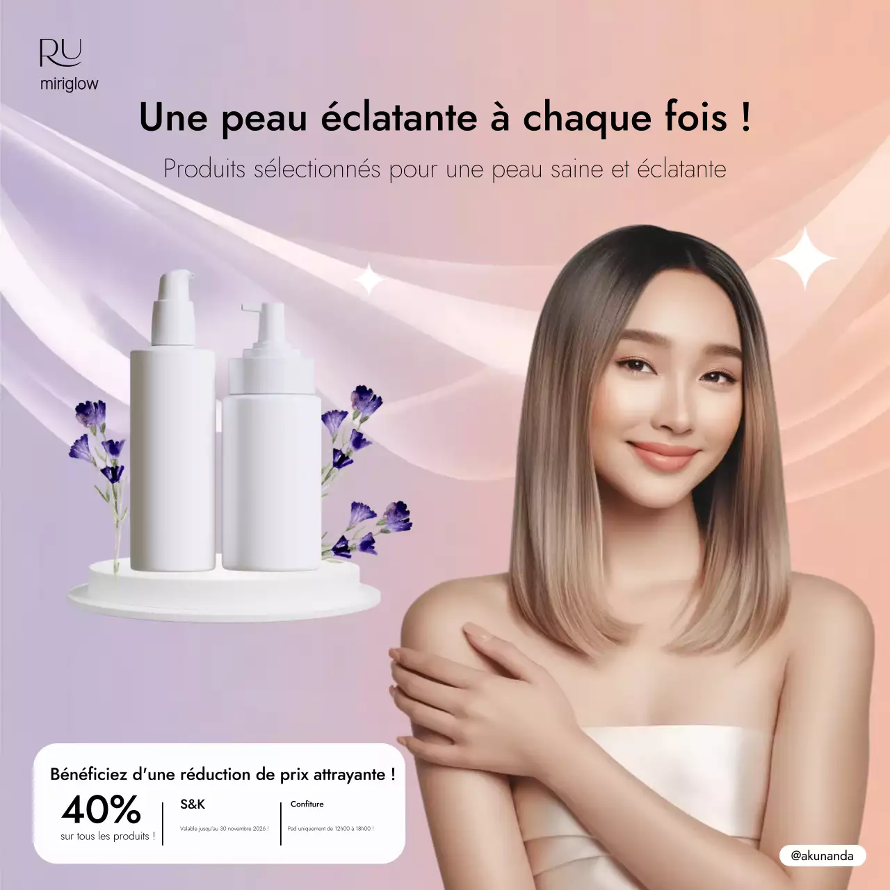 Beige Modern Skincare Promotion