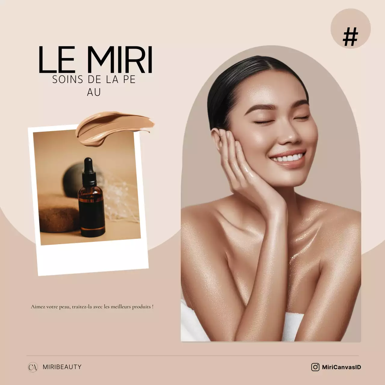 Beige Modern Skincare Promotion