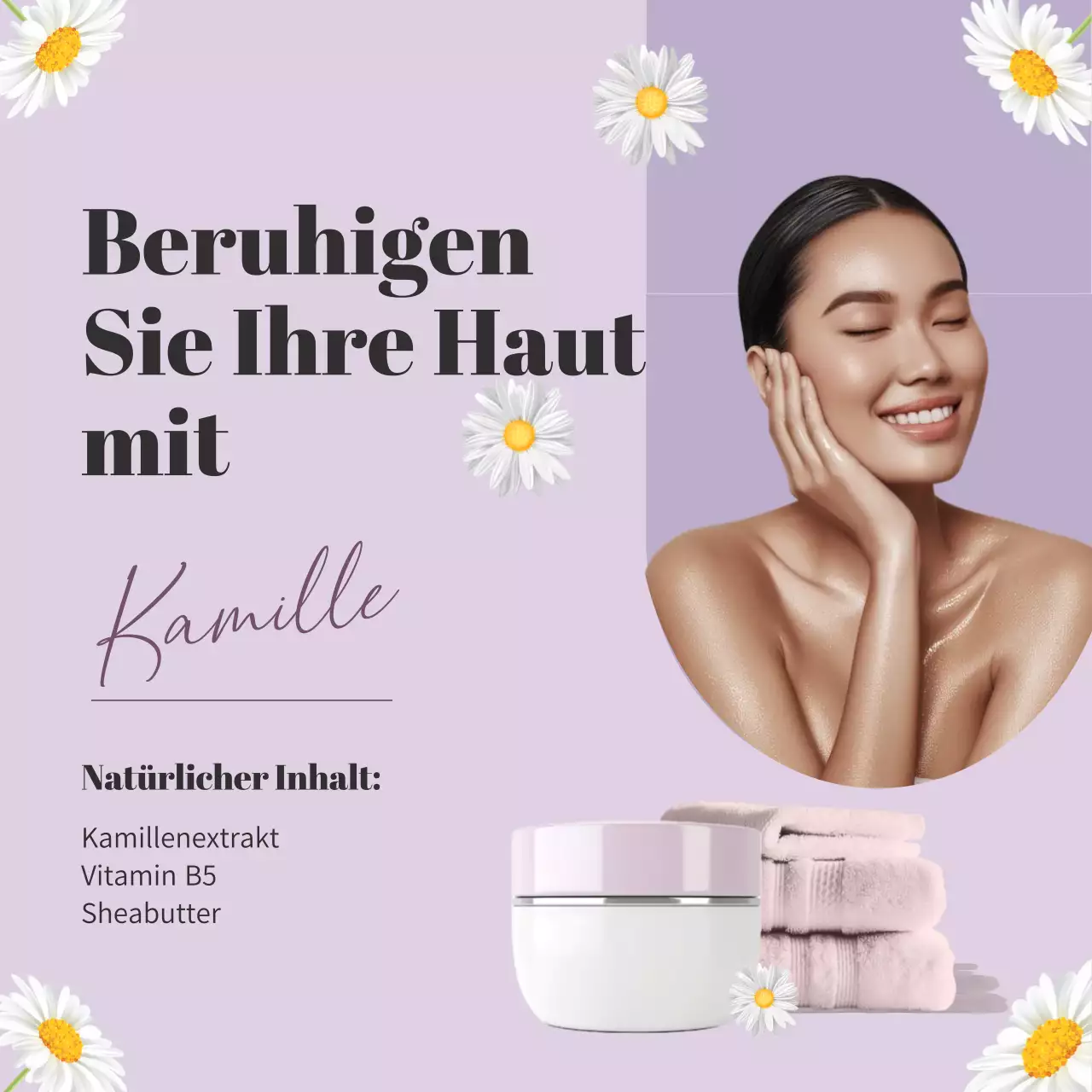 Purple Elegant Skincare Promotion