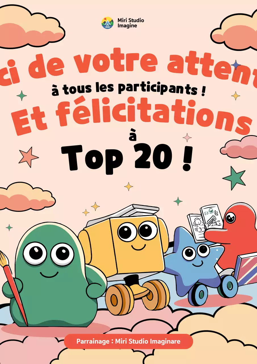 Annonce colorée et ludique