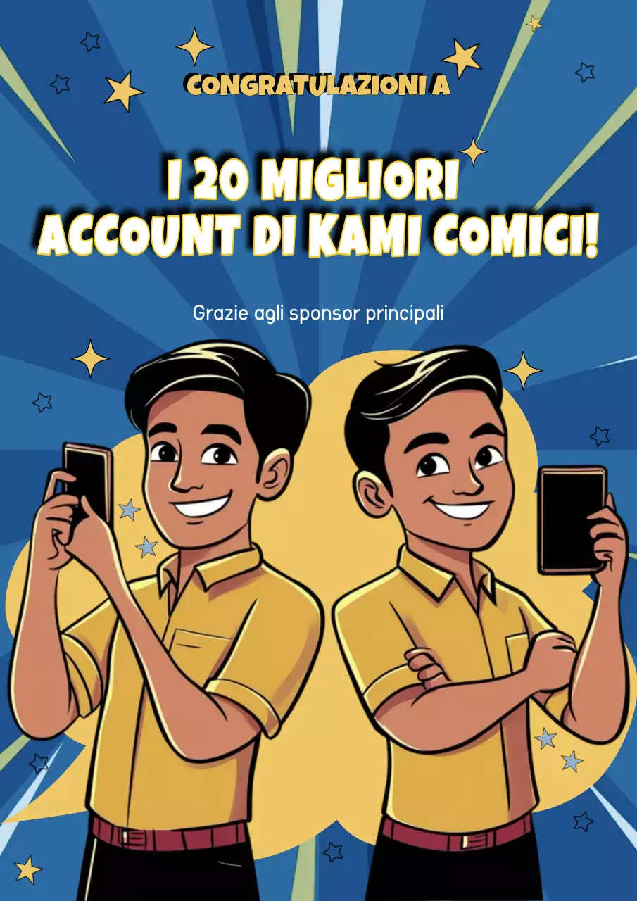 Annuncio del concorso Blue Comic