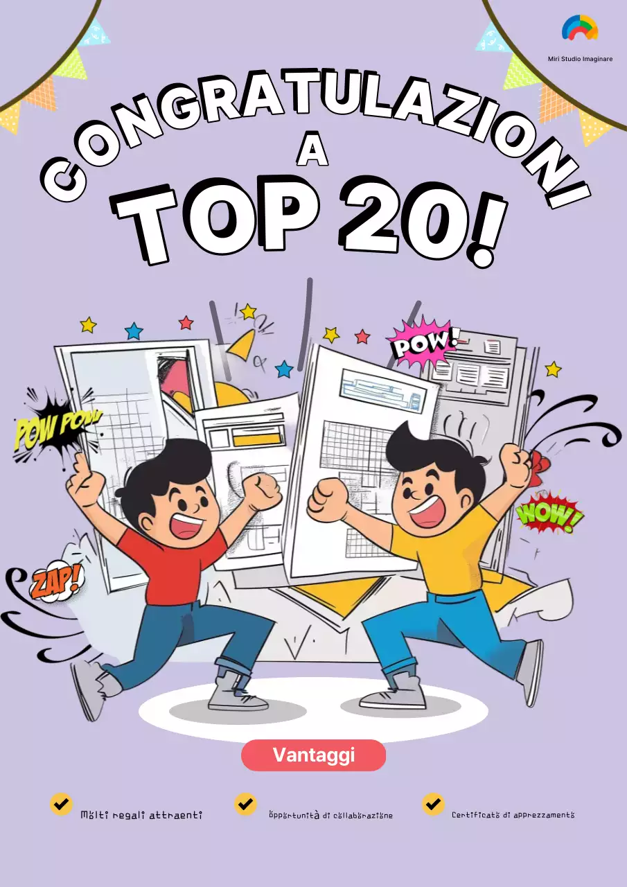 Annuncio della celebrazione del fumetto viola