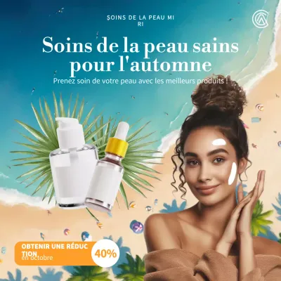 Promotion Blue Modern Skincare