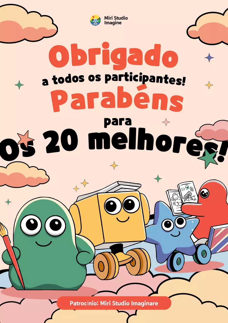 Anúncio de banda desenhada colorida e divertida