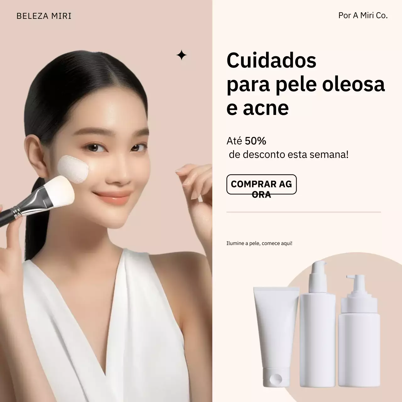 Promoção Beige Modern Skincare
