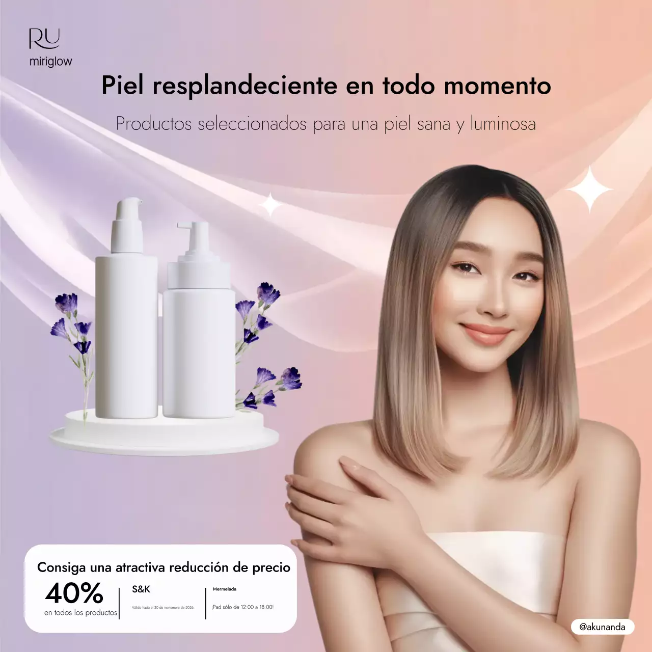 Promoción Beige Modern Skincare