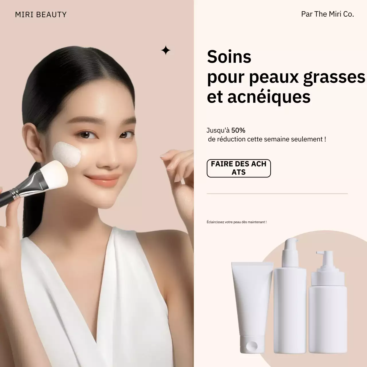 Beige Modern Skincare Promotion