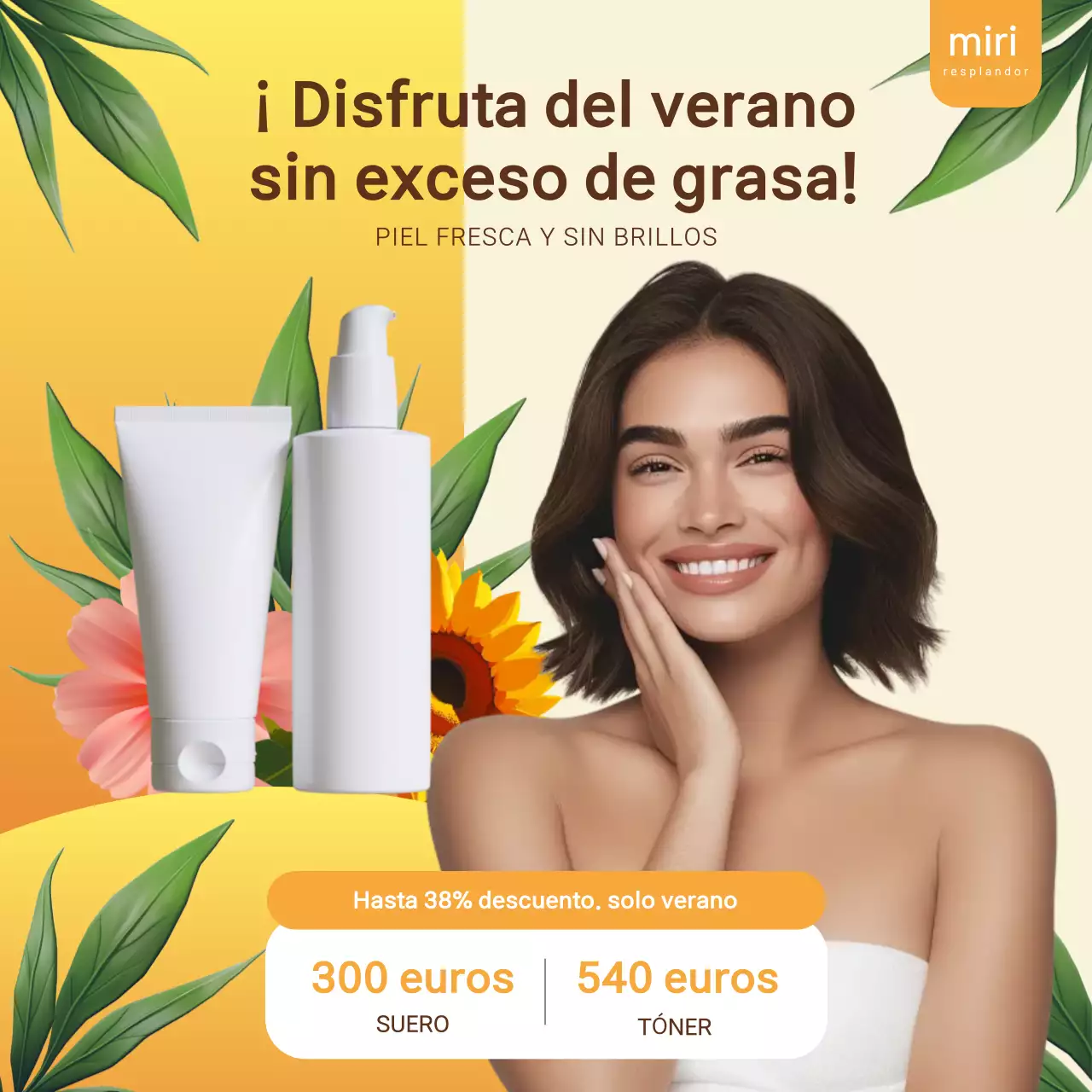 Promoción Beige Modern Skincare