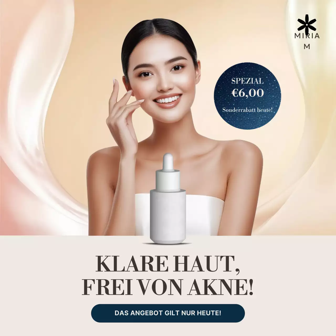 Beige Elegant Skincare Promotion