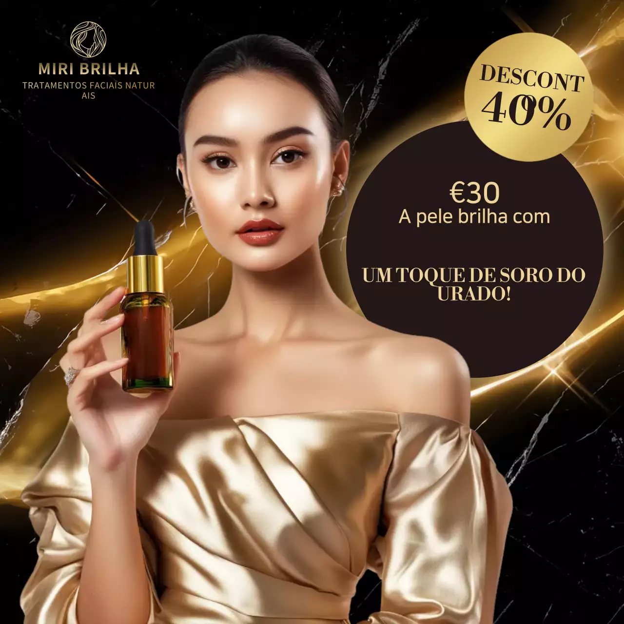 Anúncio Gold Elegant Skincare