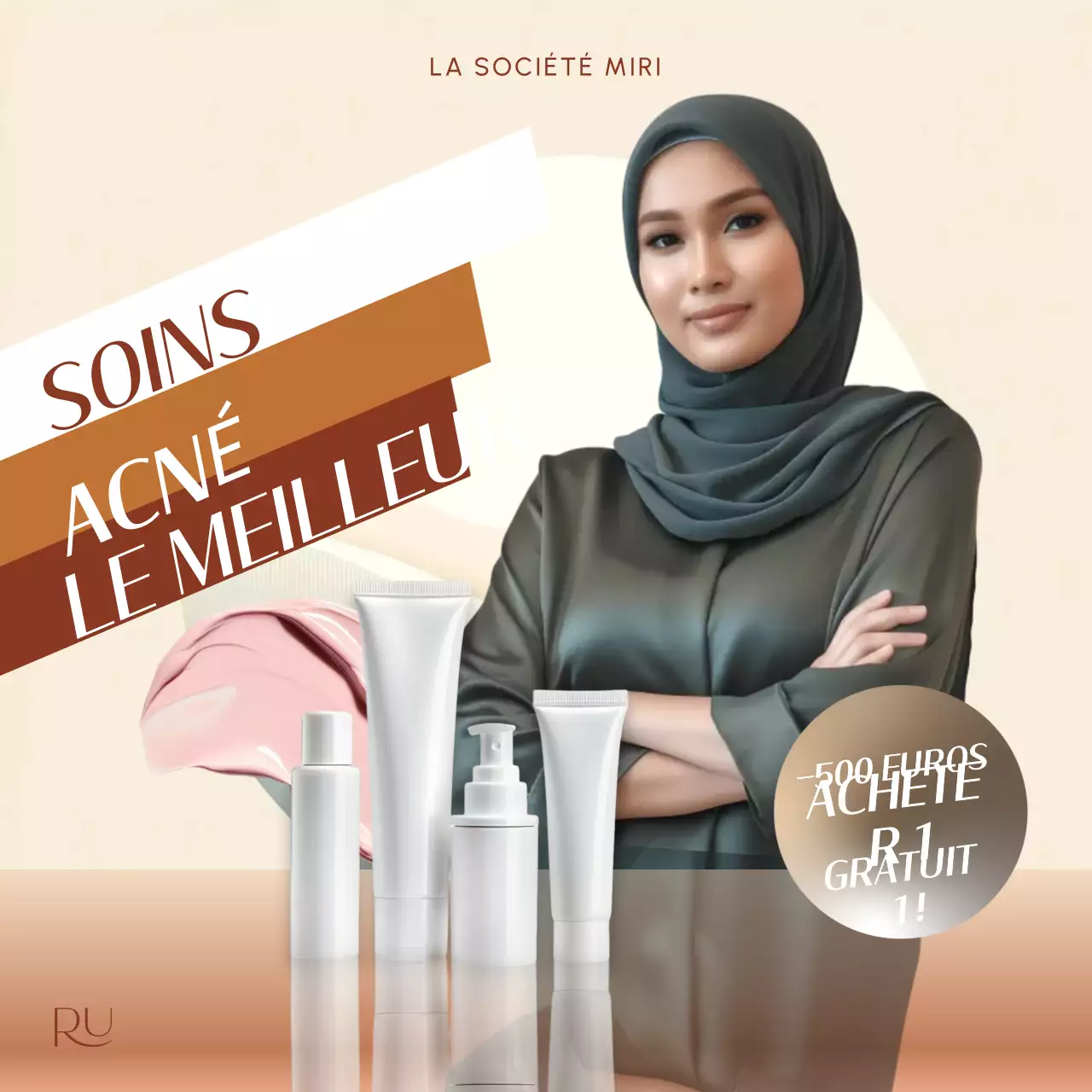 Beige Modern Skincare Promotion