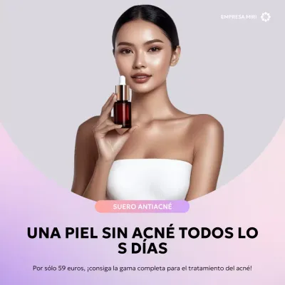 Publicidad de Pink Modern Skincare