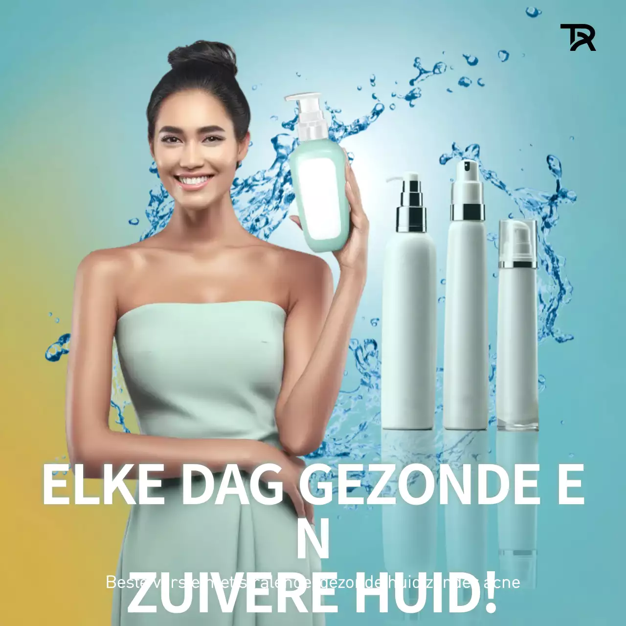 Advertentie voor moderne huidverzorging