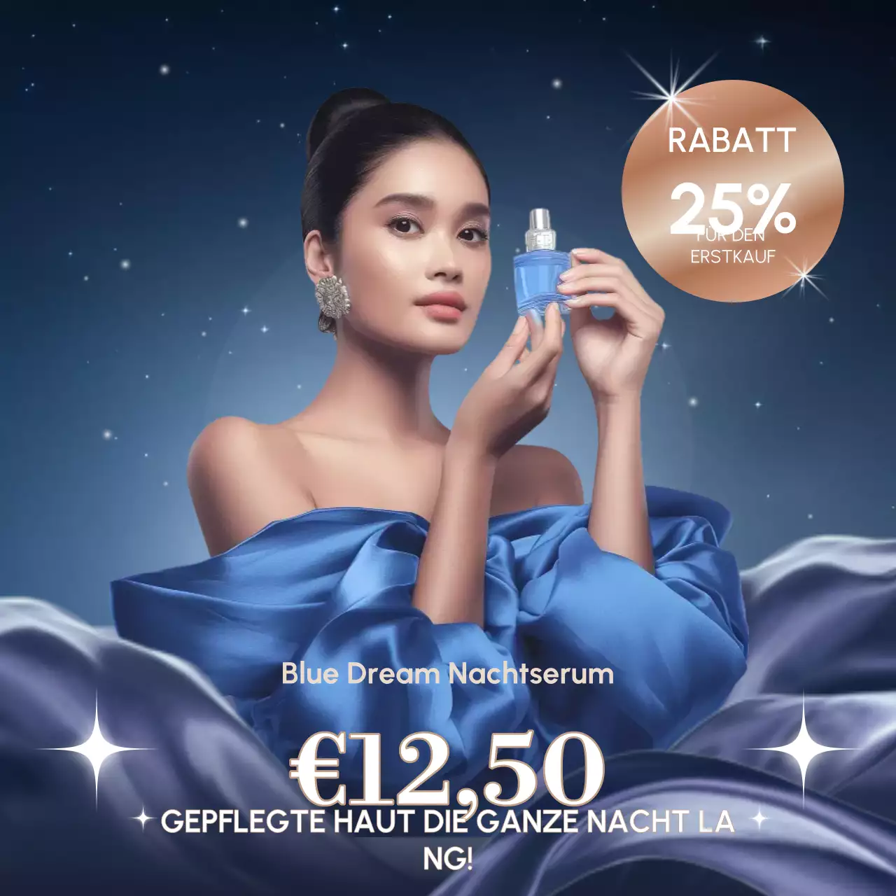 Blue Elegant Skincare Promotion