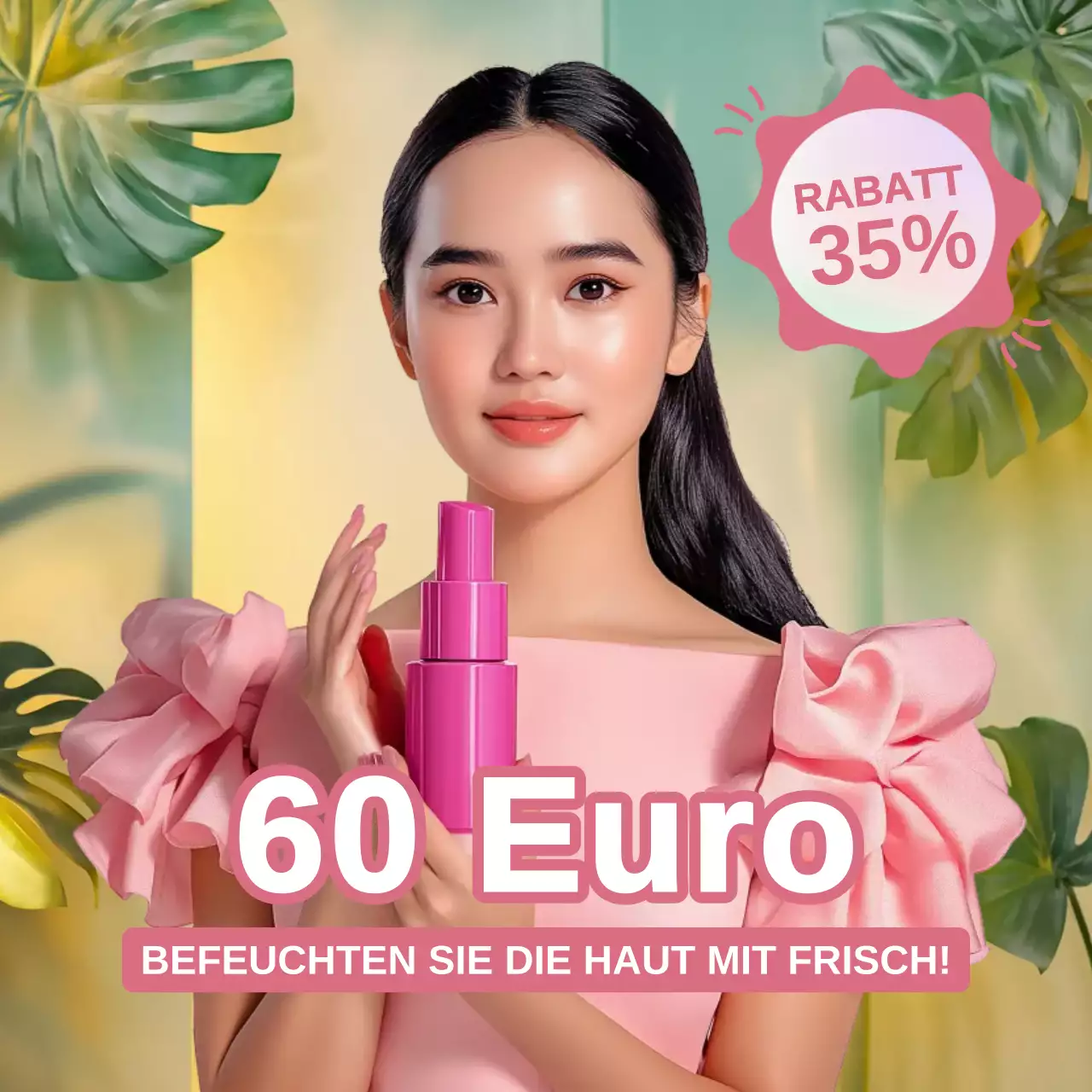 Pink Modern Skincare Promotion