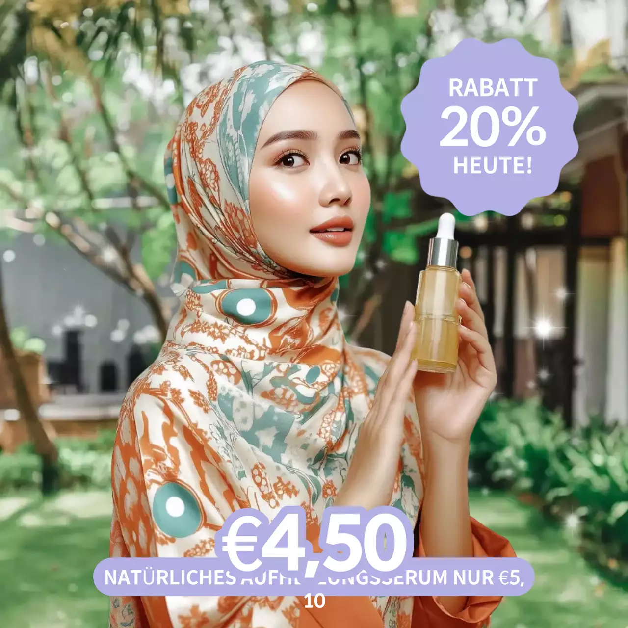 Orange Elegant Skincare Promotion