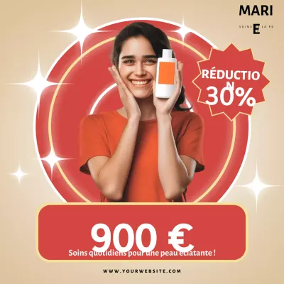 Beige Modern Skincare Promotion