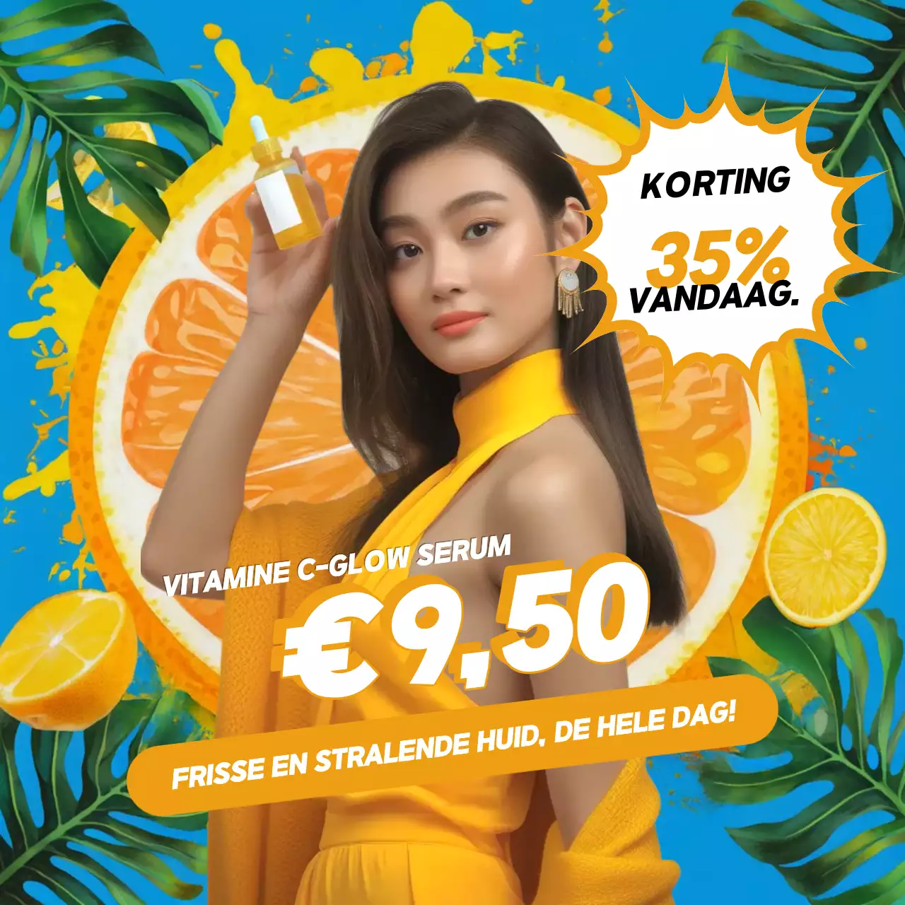 Gele Moderne Huidverzorging Promotie