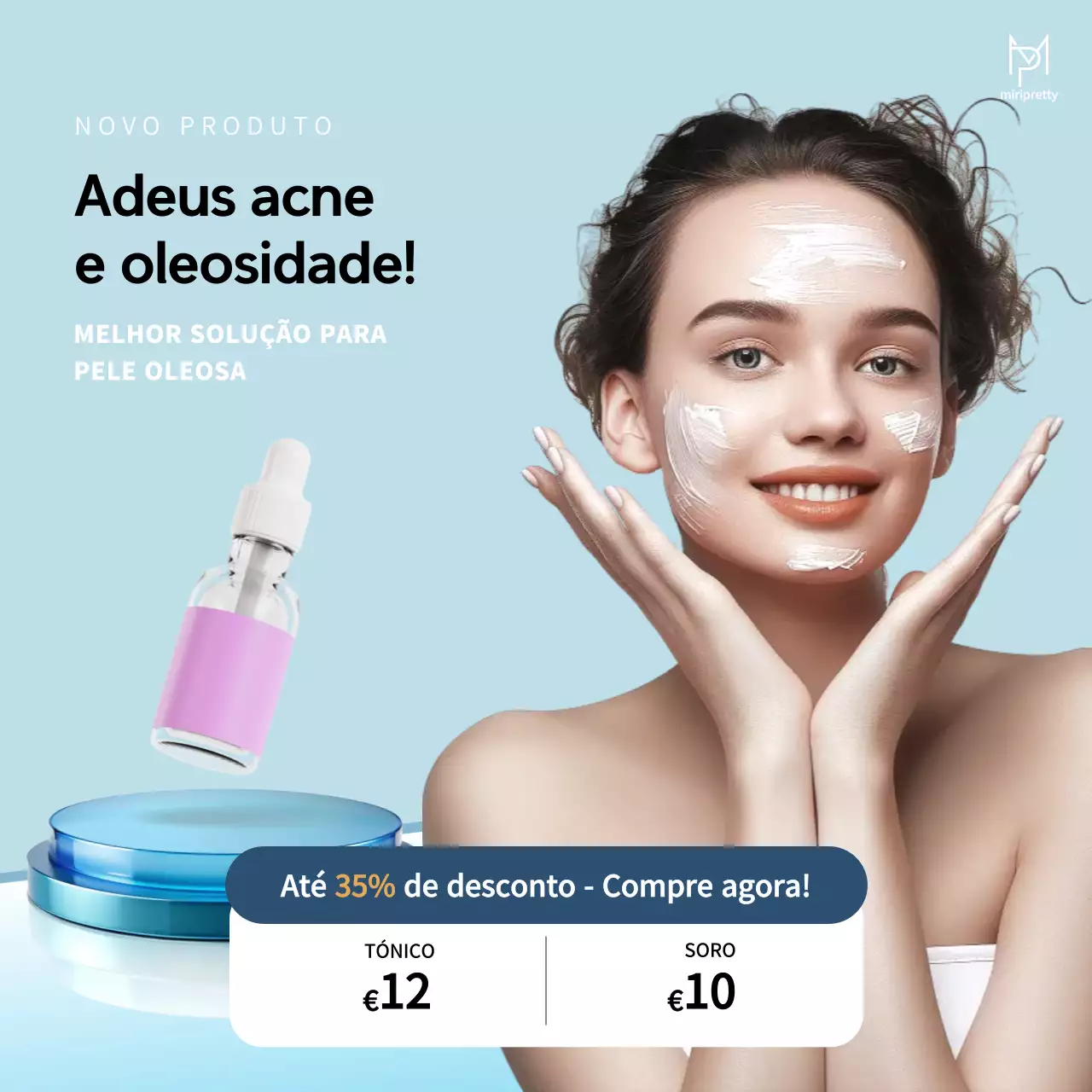 Anúncio da Blue Modern Skincare