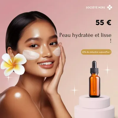 Promotion sur les soins de la peau Pink Elegant