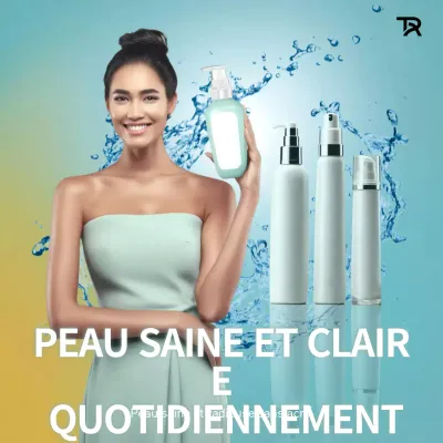 Publicité sur les soins de la peau modernes à la menthe