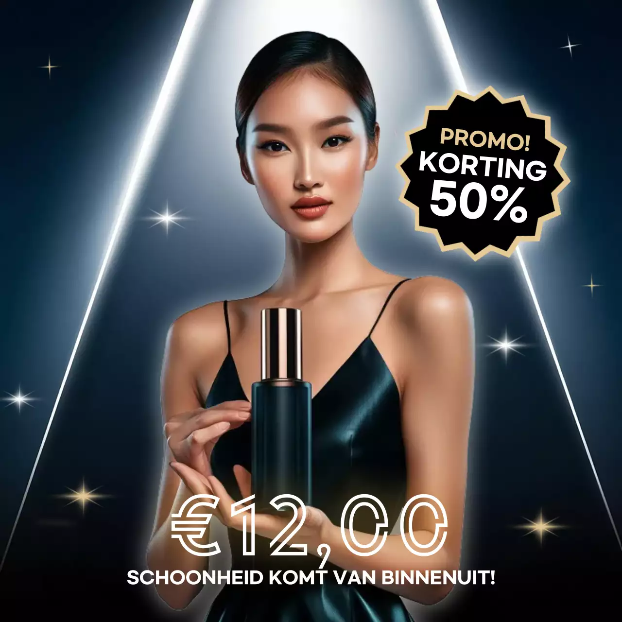 Navy Elegante Schoonheid Promotie