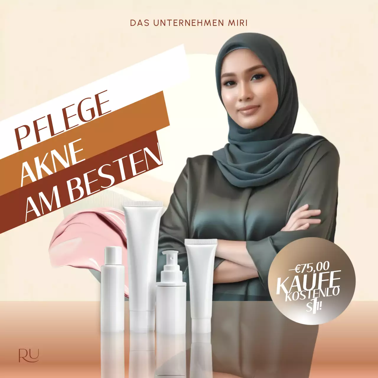 Beige Modern Skincare Promotion