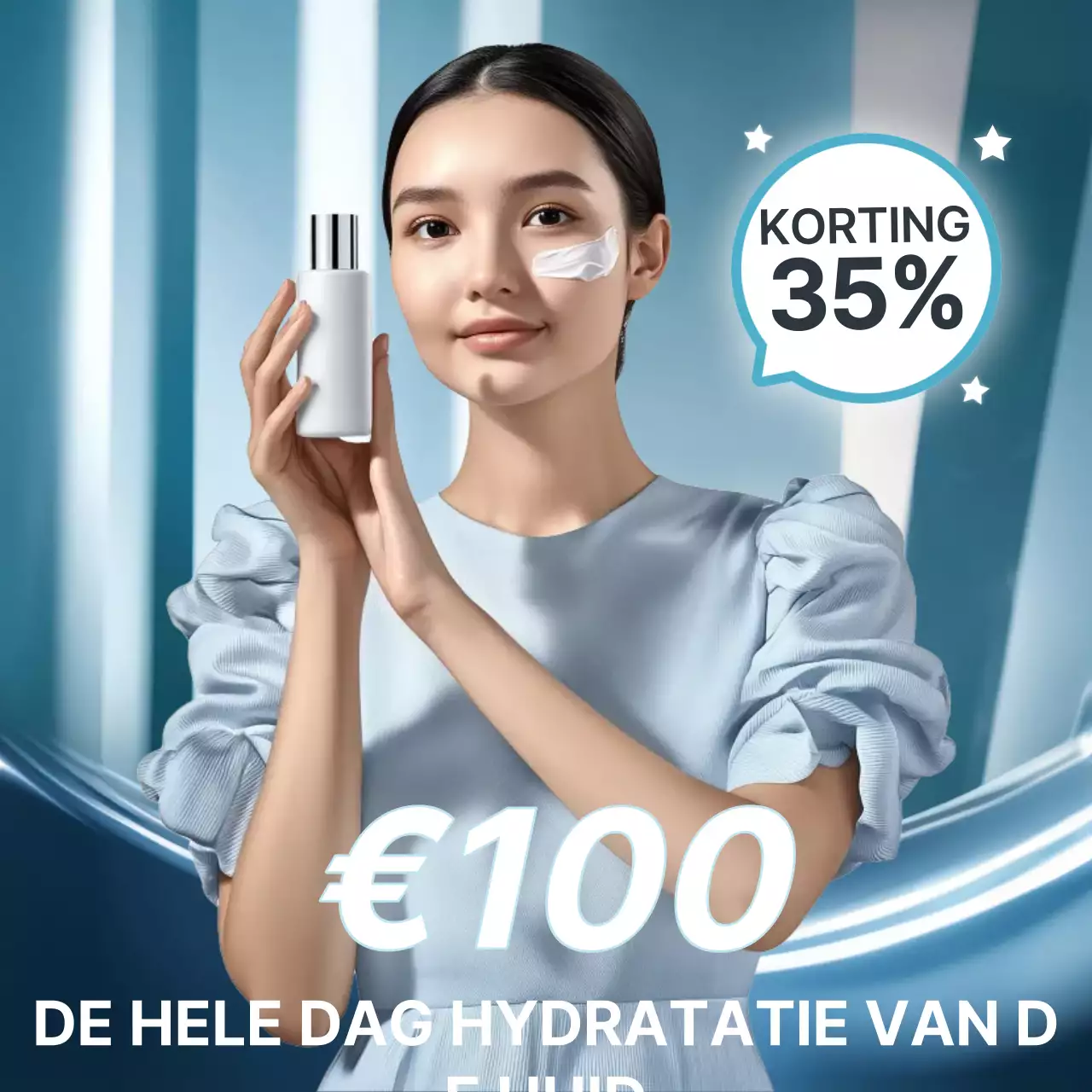 Blue Modern Huidverzorging Promotie