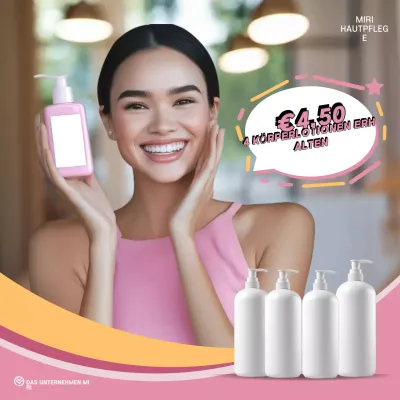 pink modern skincare promotion