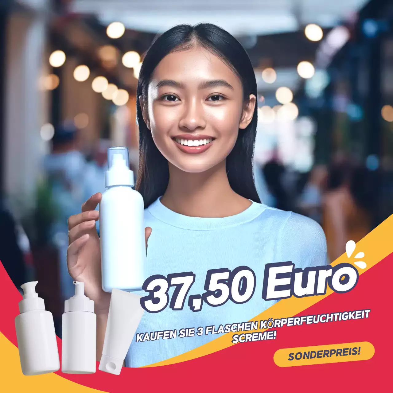 Blue Modern Skincare Werbung