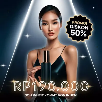 Navy Elegant Beauty Promotion