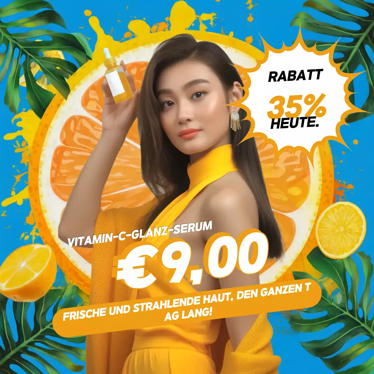 Yellow Modern Skincare Promotion