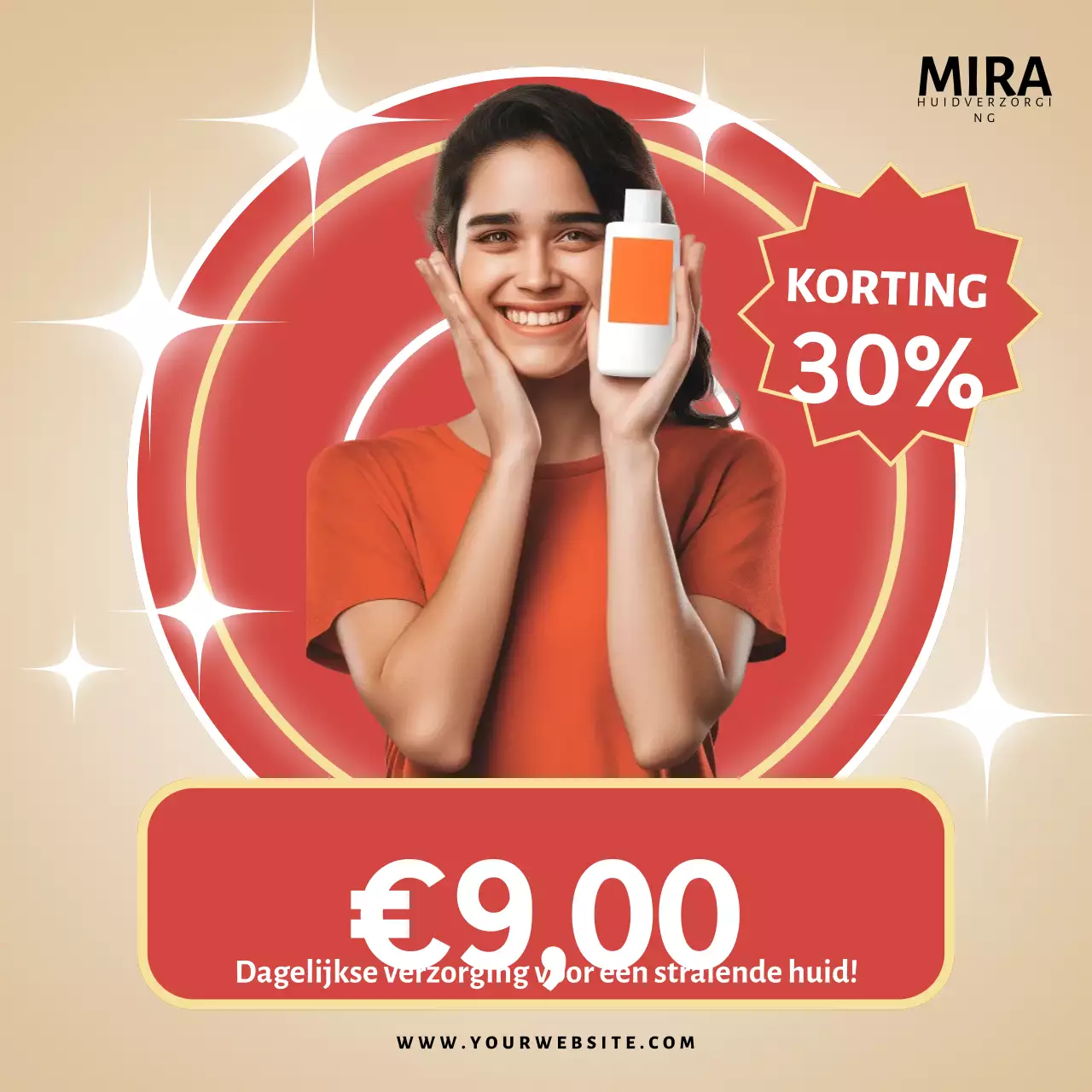 Beige Moderne Huidverzorging Promotie