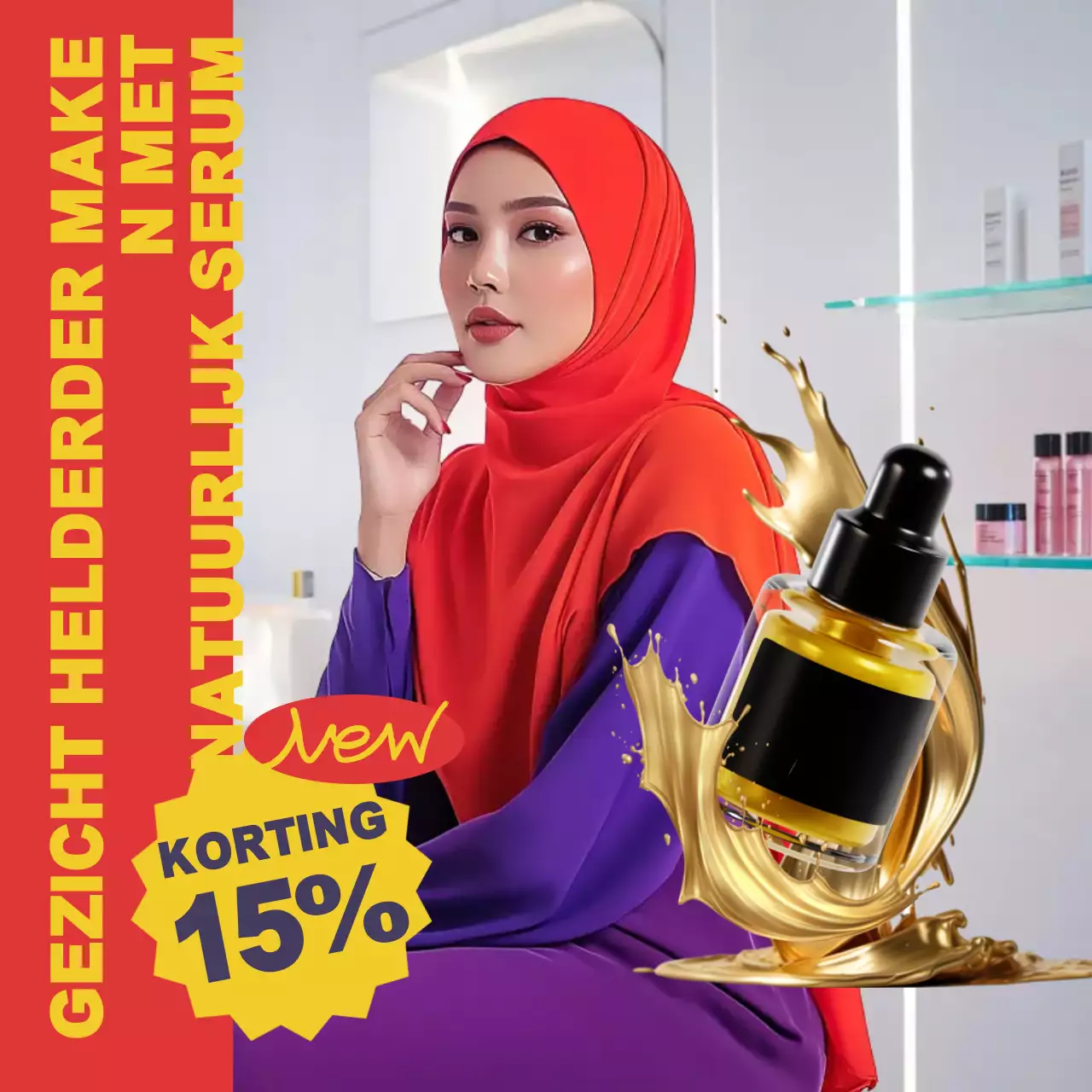 Red Modern Huidverzorging Promotie