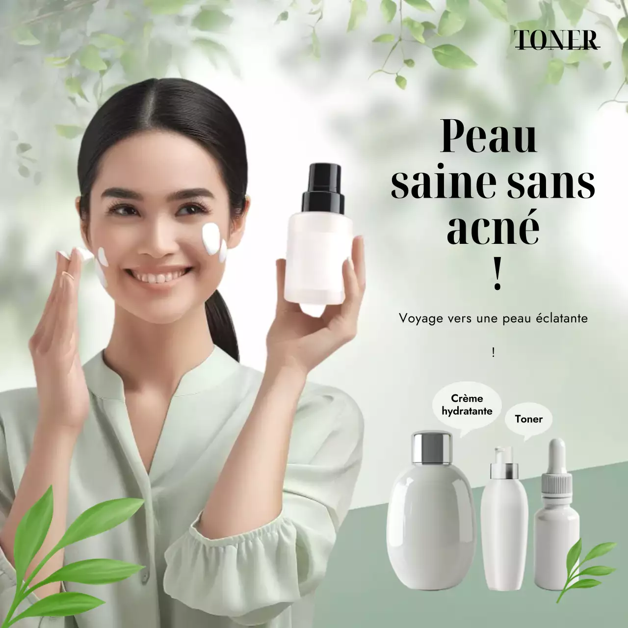 Publicité Green Clean Skincare