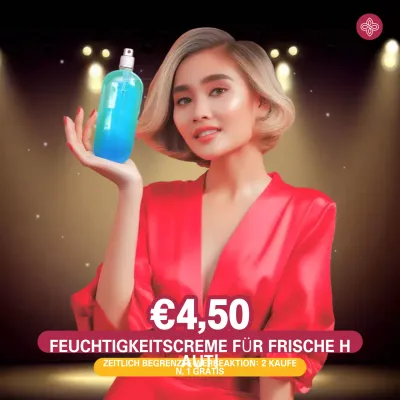 Red Modern Skincare Promotion
