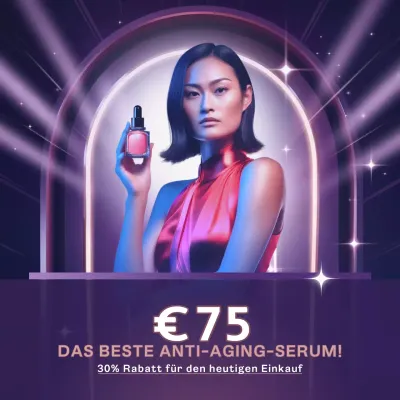 Purple Modern Skincare Werbung