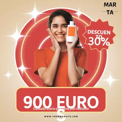 Promoción Beige Modern Skincare