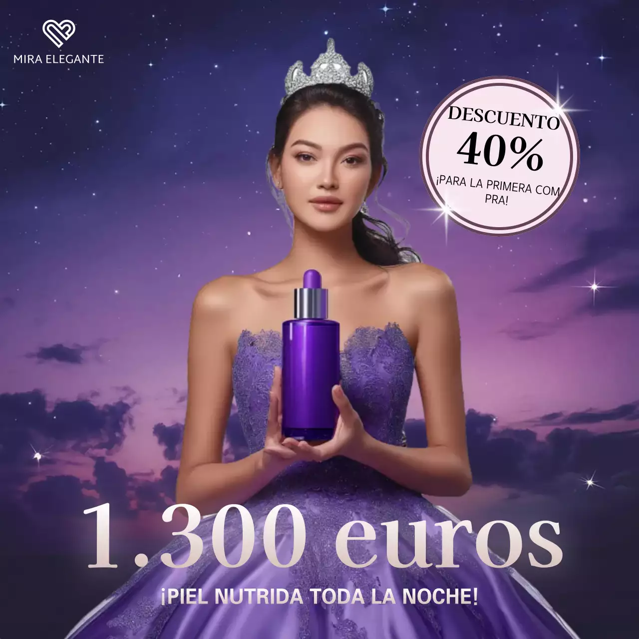 Anuncio de Purple Elegant Skincare