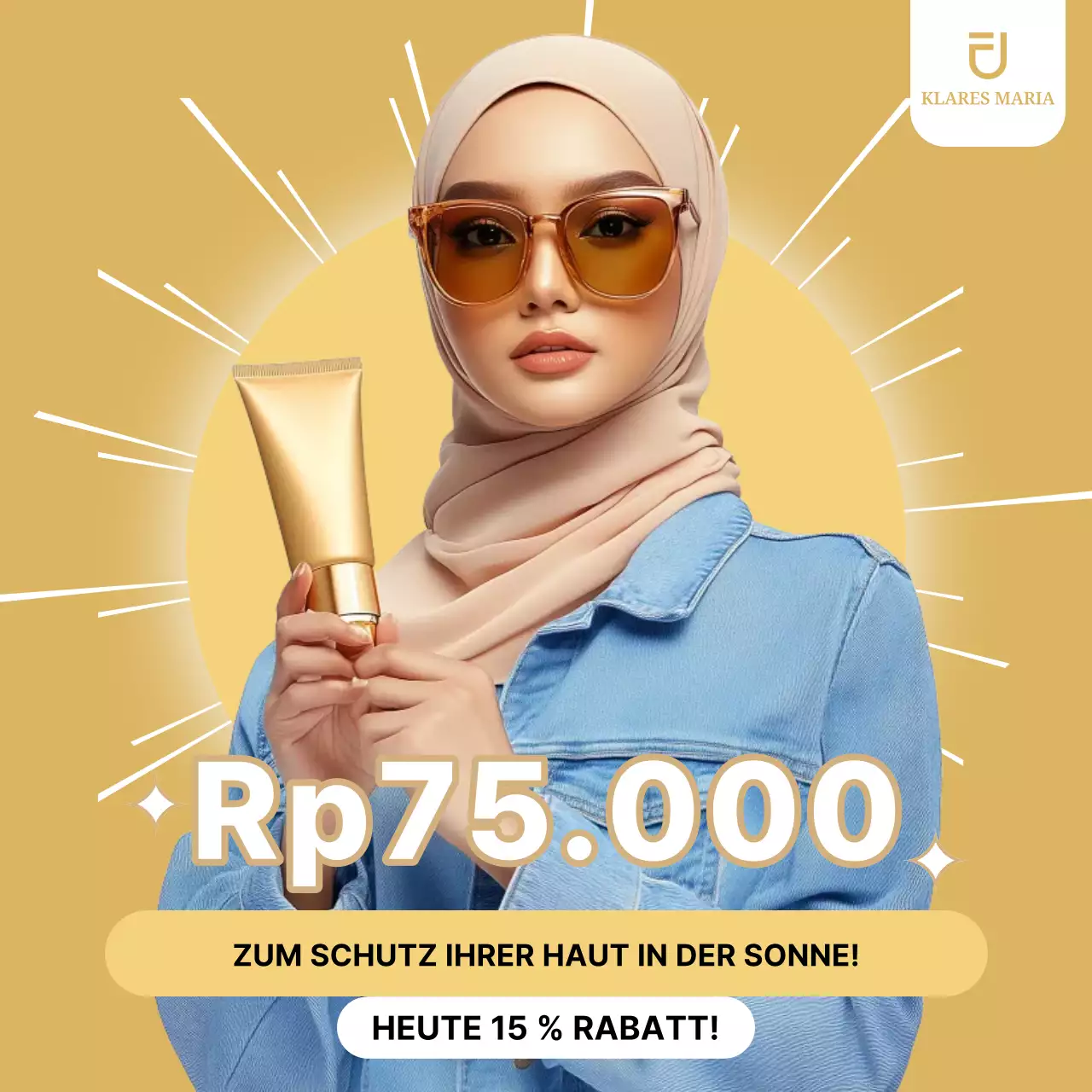 Beige Modern Skincare Werbung