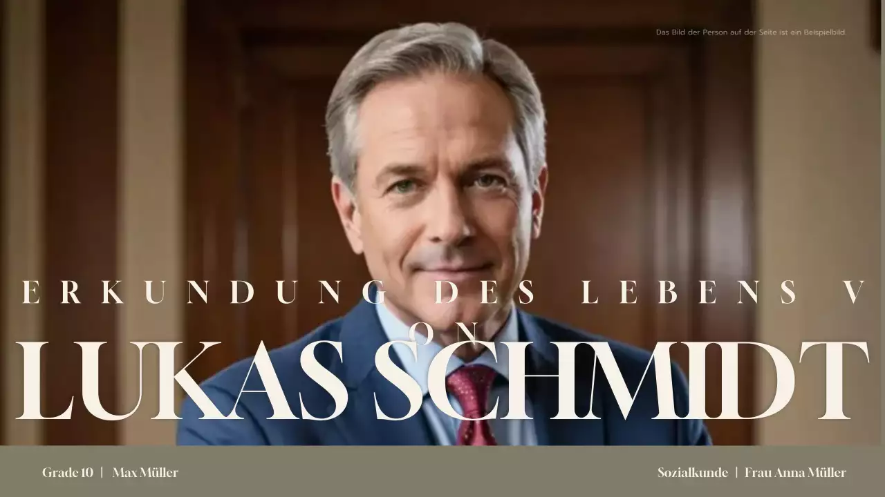 teal moderne biographie präsentation