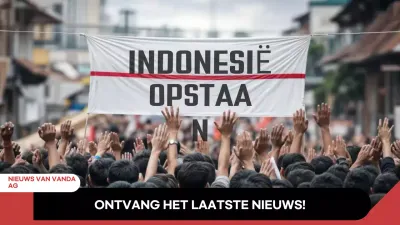 rood stedelijk protest aankondiging