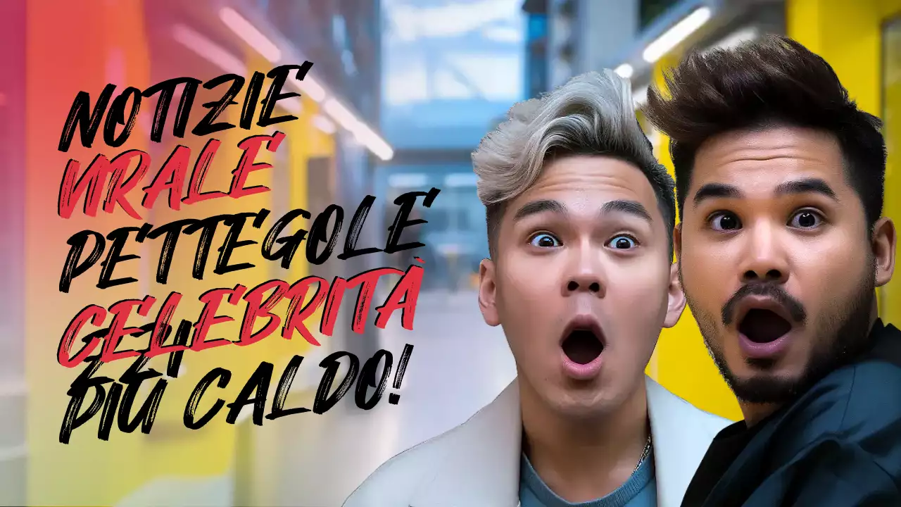 annuncio di gossip colorato e audace