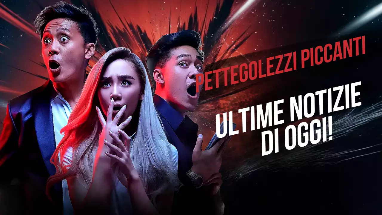 annuncio di gossip rosso moderno