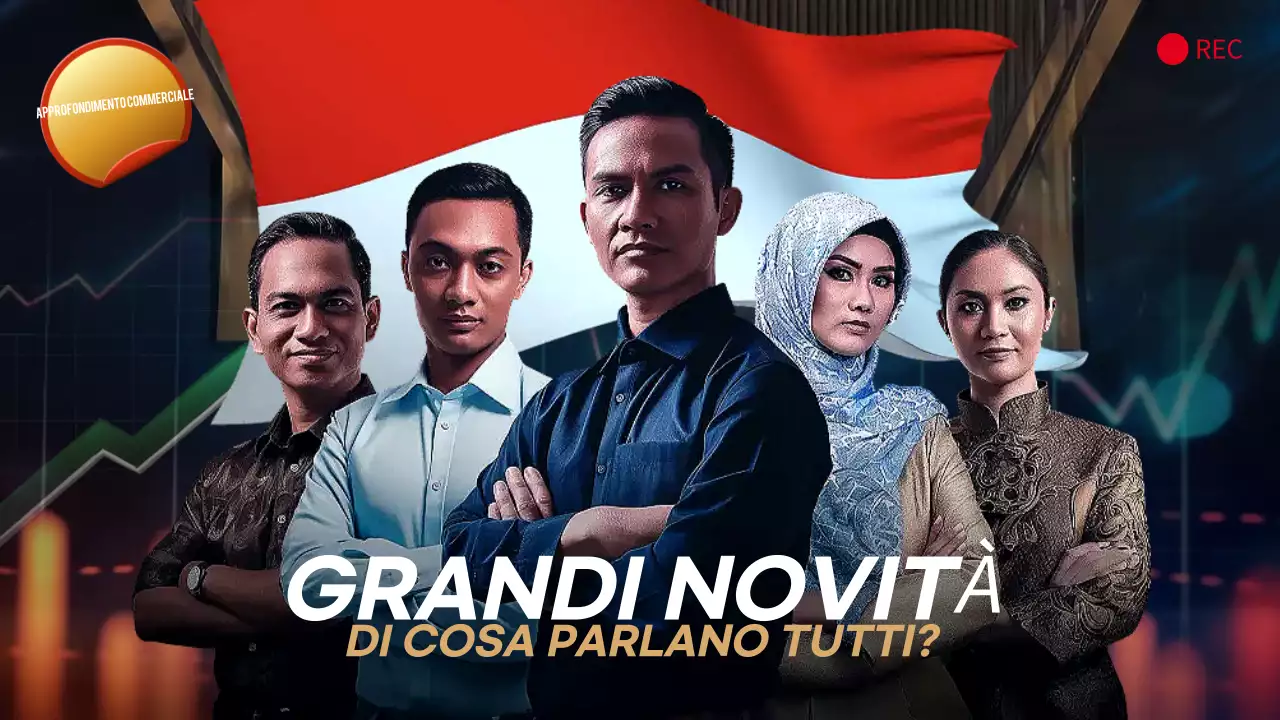 annuncio commerciale moderno rosso