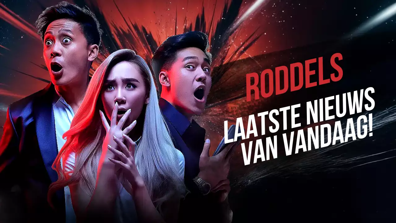 rood modern roddel aankondiging